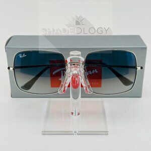 NEW Ray-Ban RB 1971 9149 Silver Square Blue Gradient 54mm Unisex Sunglasses